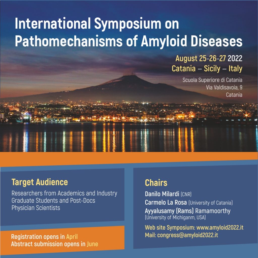 INTERNATIONAL SYMPOSIUM ON PATOMECHANISMS OF AMYLOID DISEASES (Eng.)