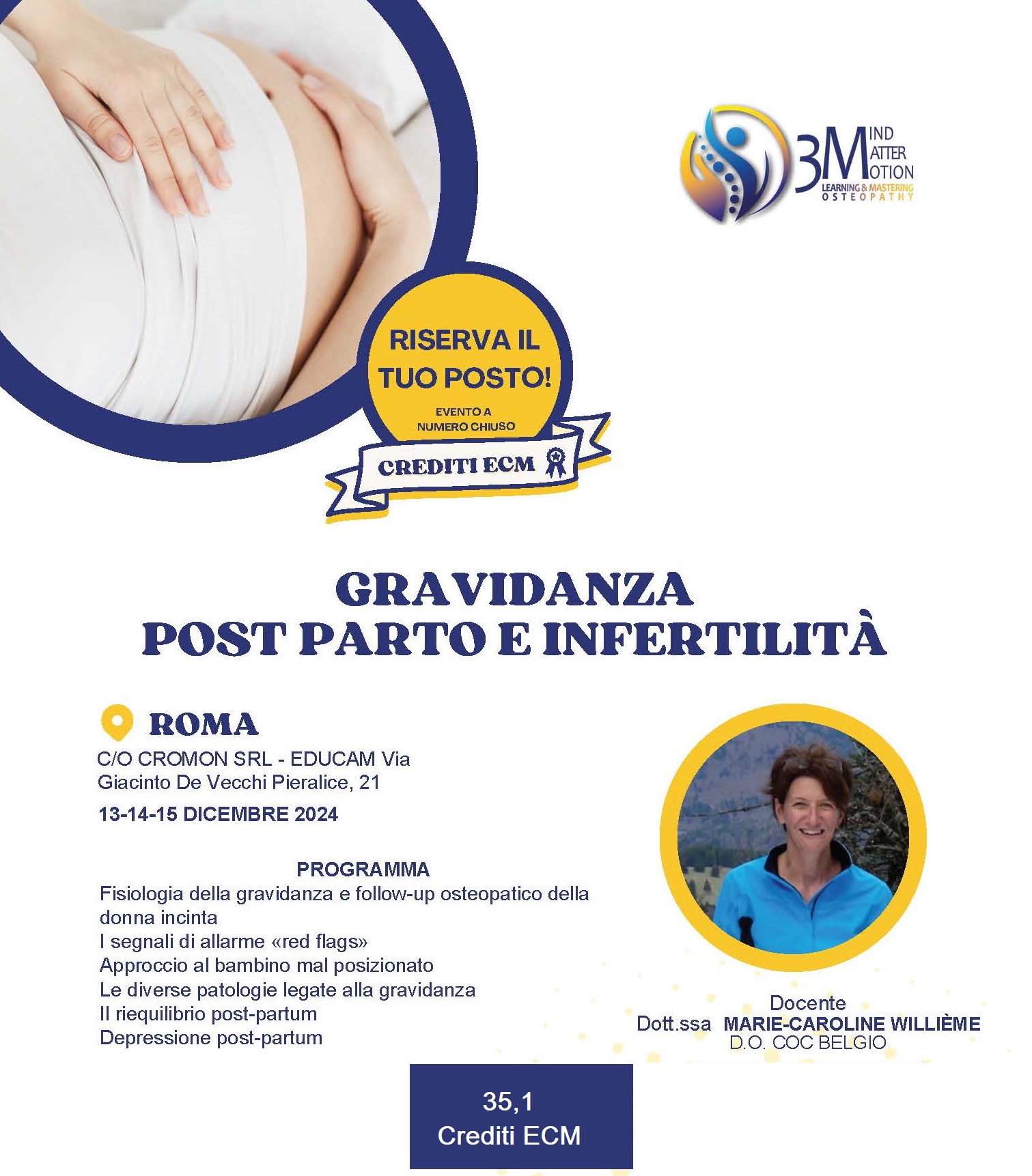 OSTEOPATIA IN GRAVIDANZA, POST PARTO E INFERTILITA’